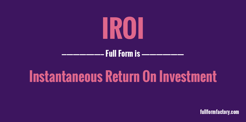 iroi-full-form