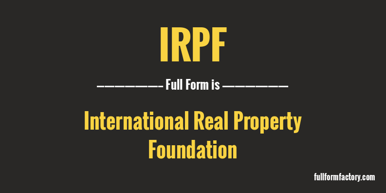 irpf-full-form