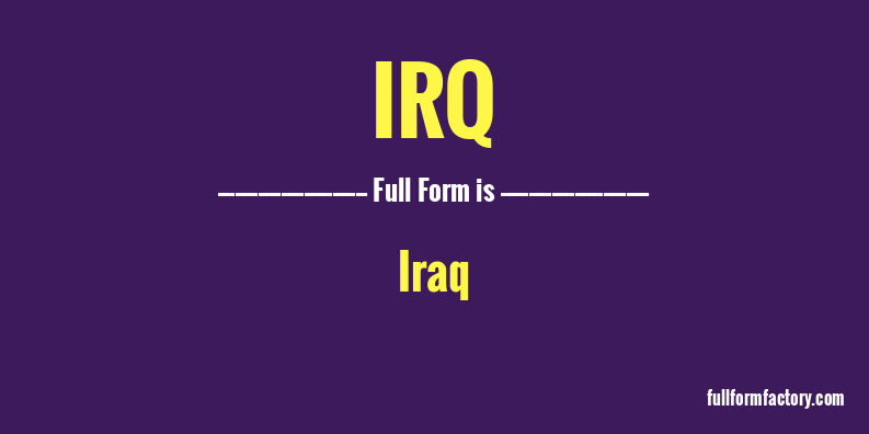 irq-full-form