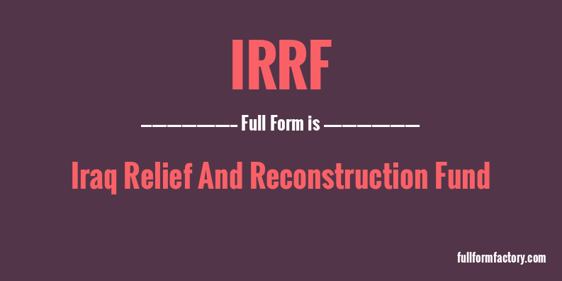 irrf-full-form