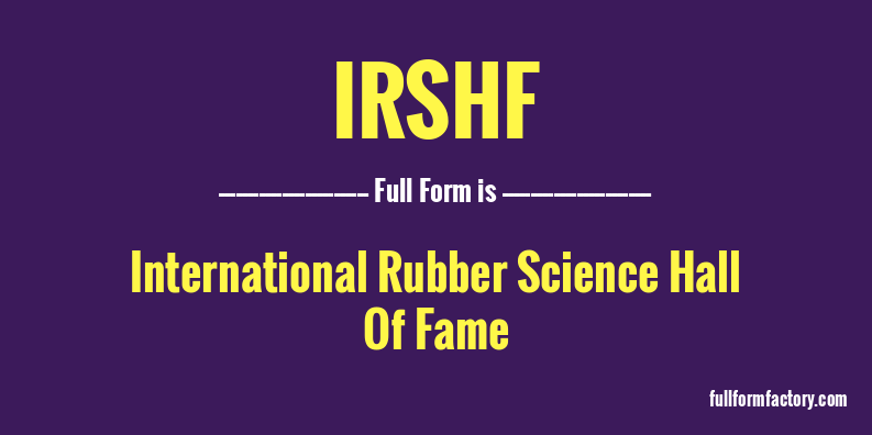 irshf-full-form