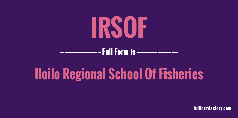 irsof-full-form
