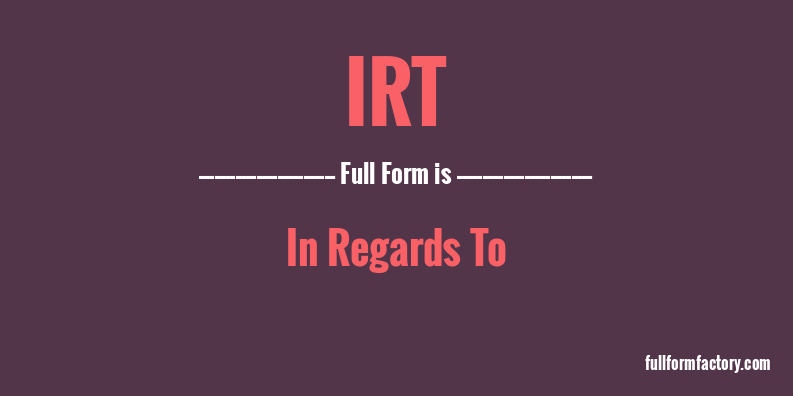 irt-full-form