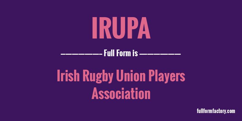 irupa-full-form
