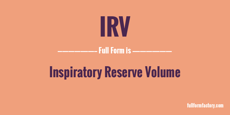 irv-full-form