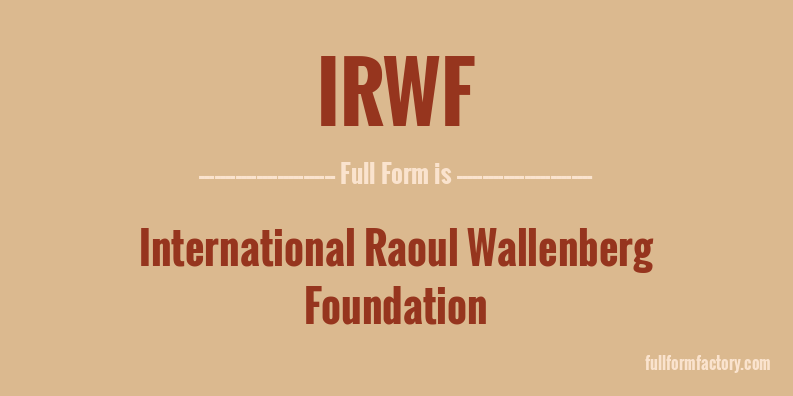 irwf-full-form