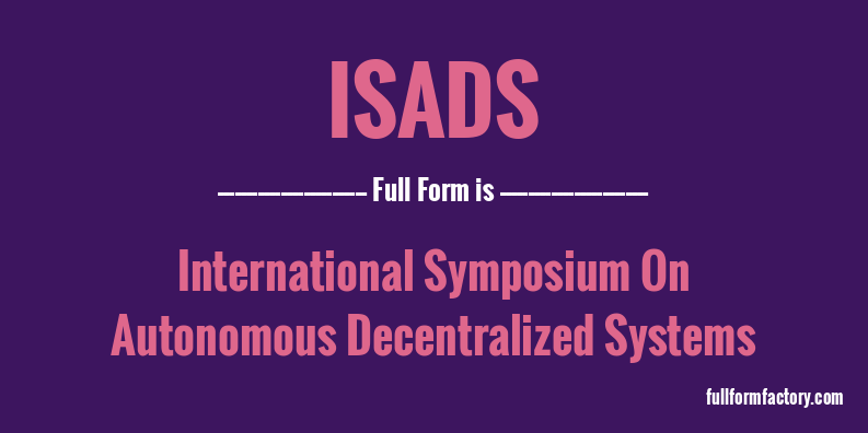 isads-full-form