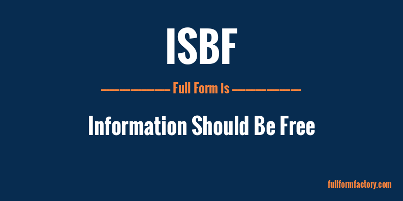 isbf-full-form