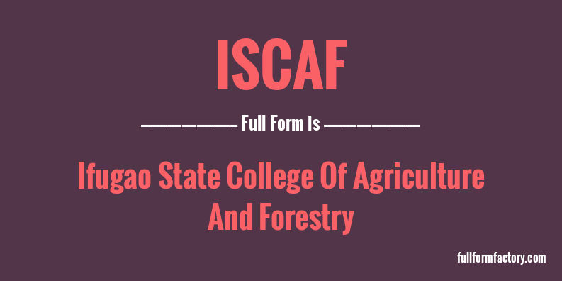iscaf-full-form