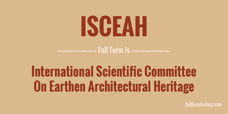 isceah-full-form