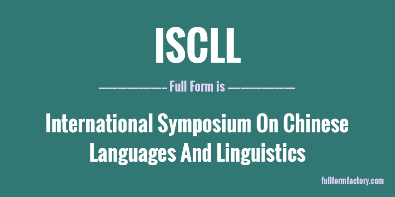 iscll-full-form