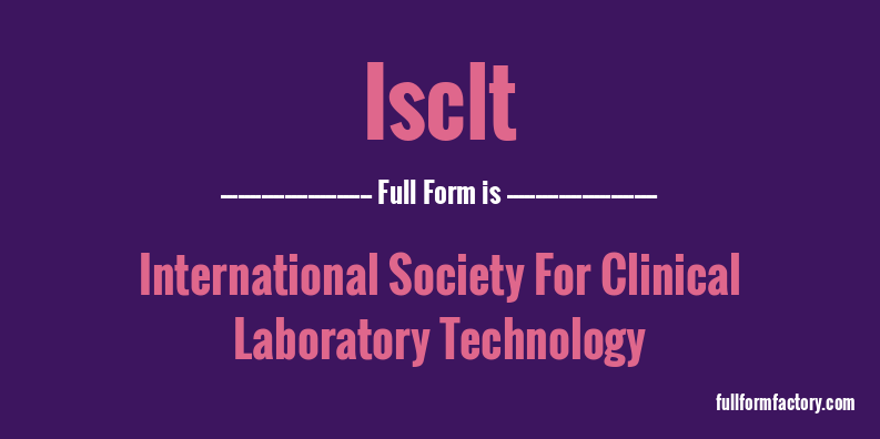 isclt-full-form