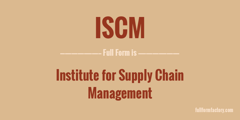 iscm-full-form