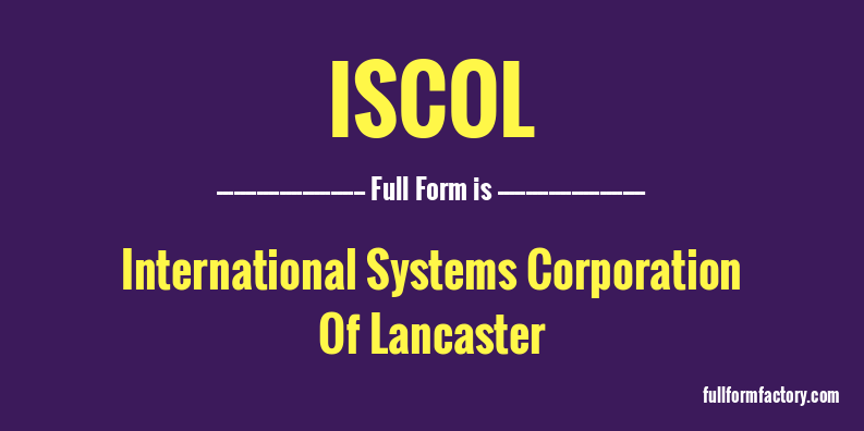 iscol-full-form