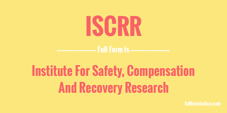 iscrr-full-form