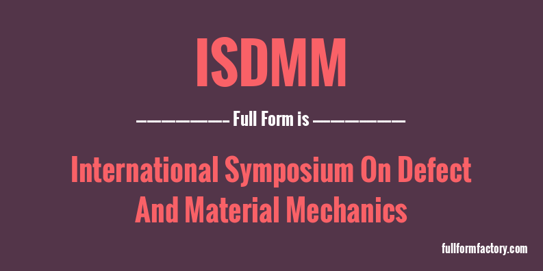 isdmm-full-form