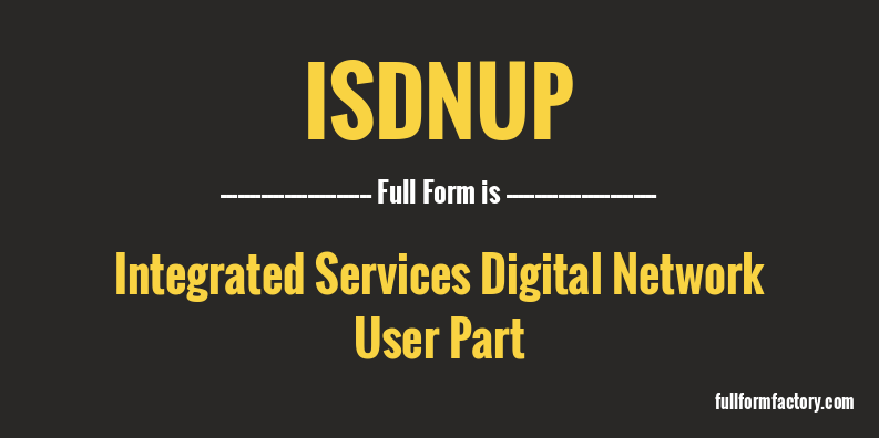 isdnup-full-form