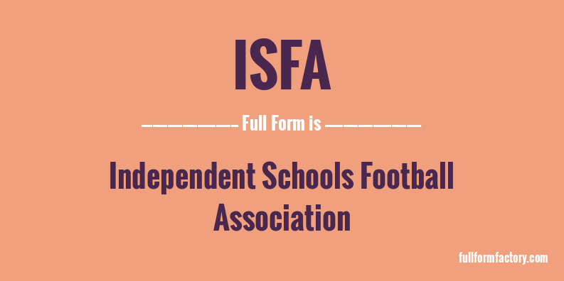 isfa-full-form