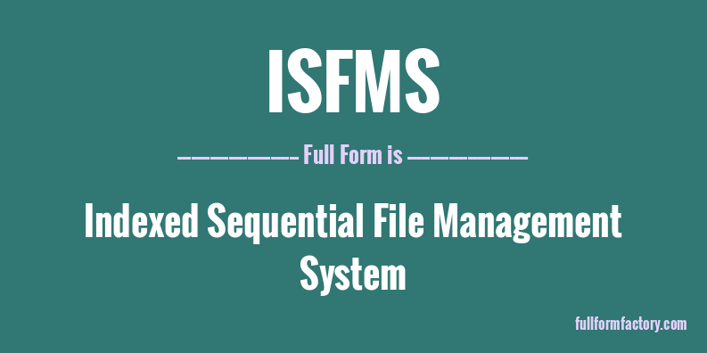 isfms-full-form