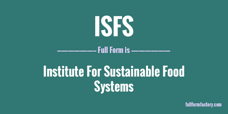 isfs-full-form