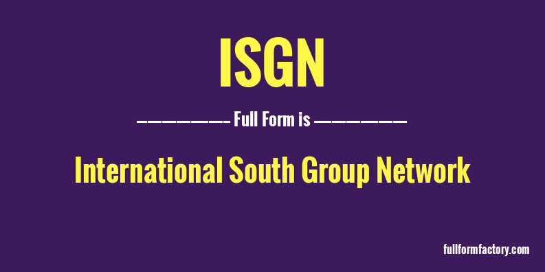 isgn-full-form