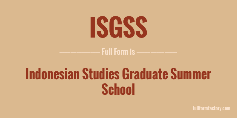 isgss-full-form