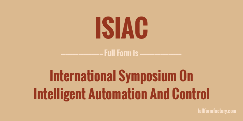 isiac-full-form