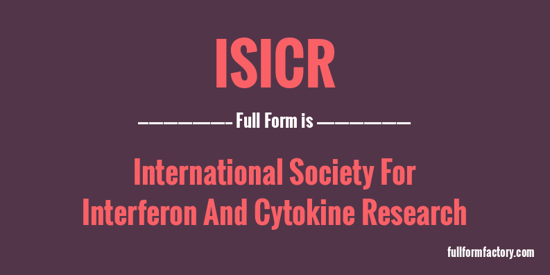 isicr-full-form