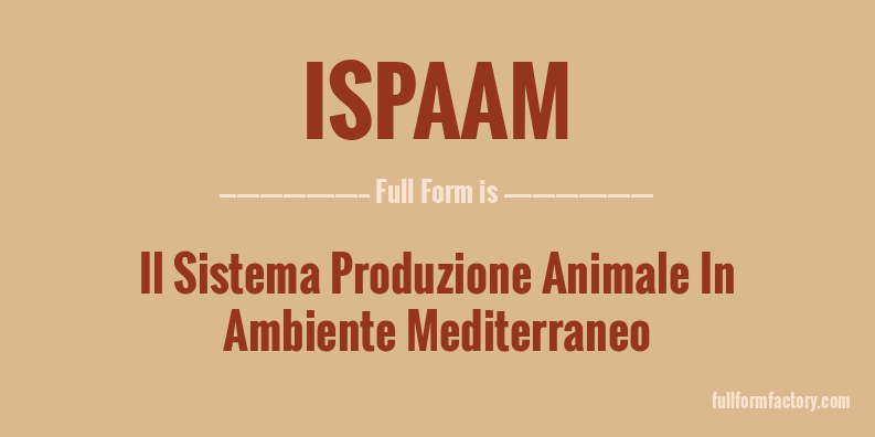 ispaam-full-form