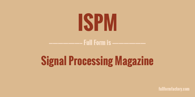 ispm-full-form