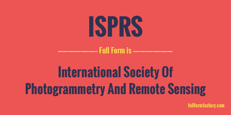isprs-full-form