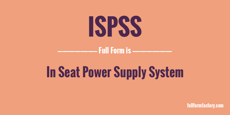 ispss-full-form