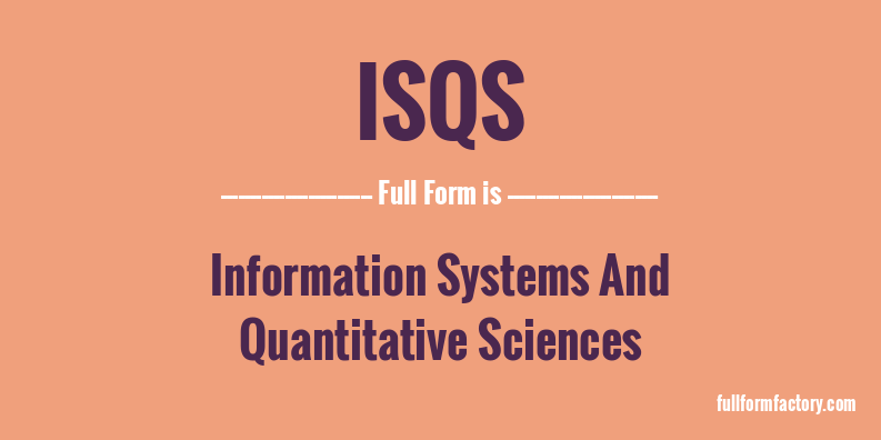 isqs-full-form