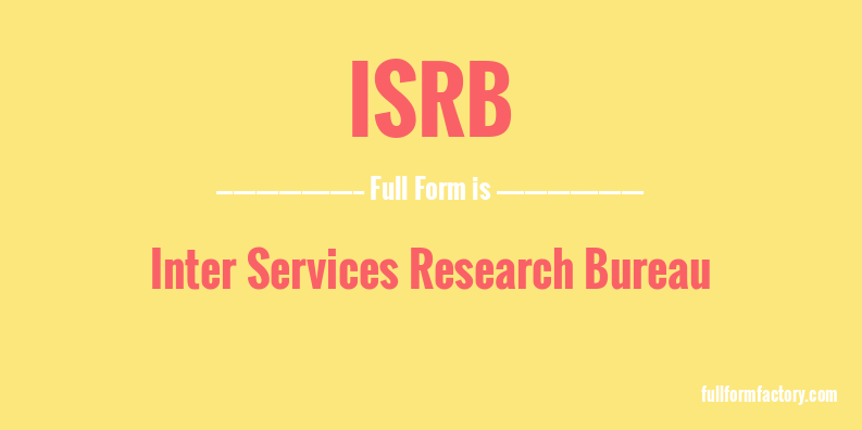 isrb-full-form
