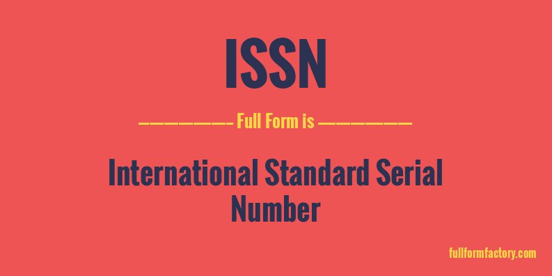 issn-full-form