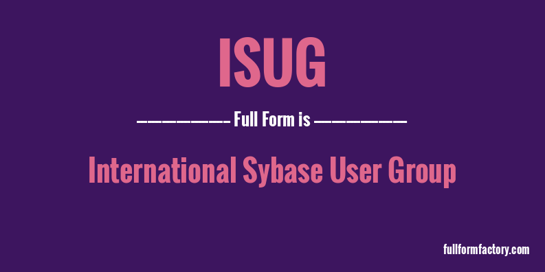 isug-full-form