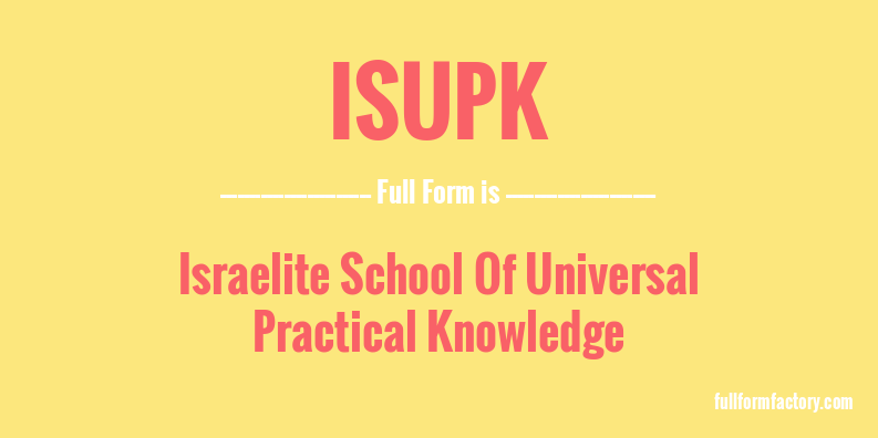 isupk-full-form