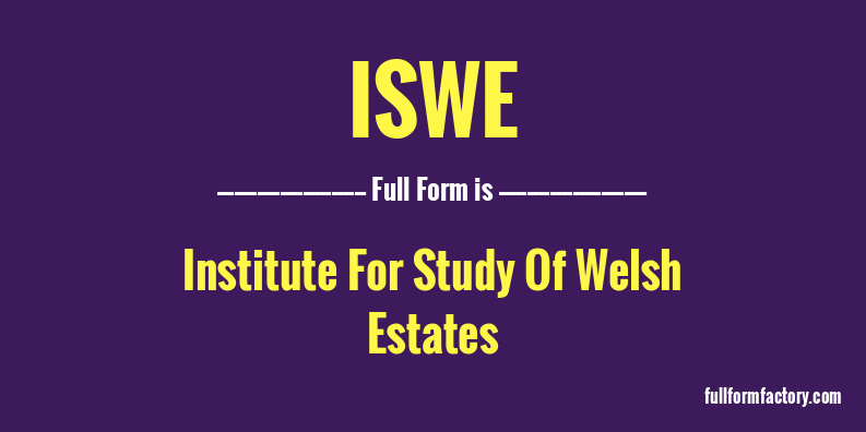 iswe-full-form