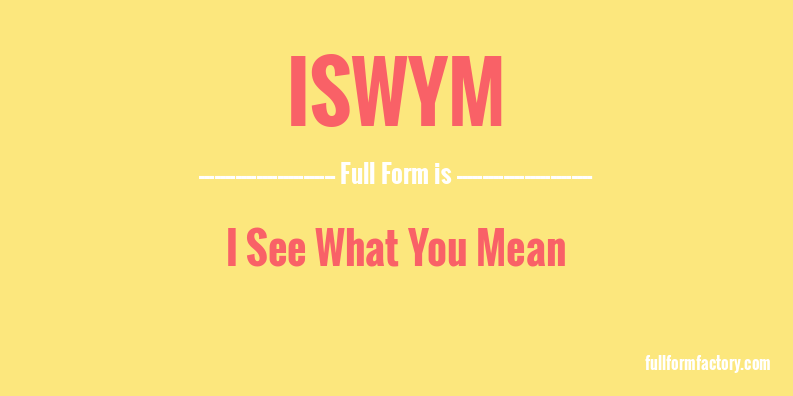 iswym-full-form