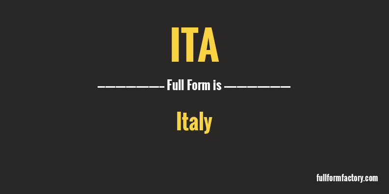 ita-full-form