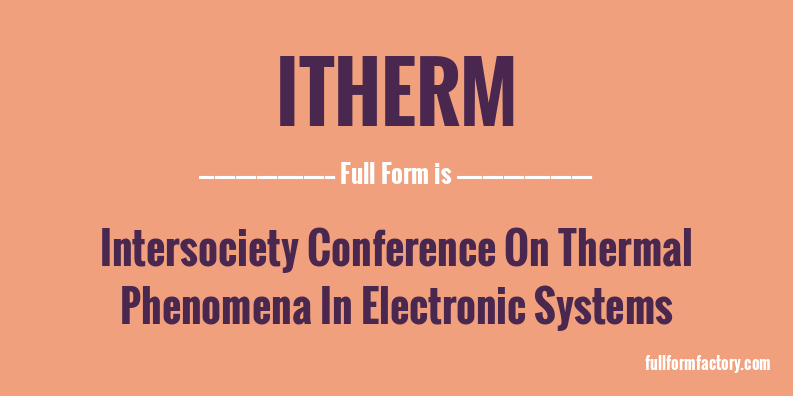 itherm-full-form
