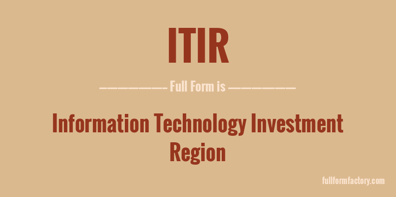 itir-full-form