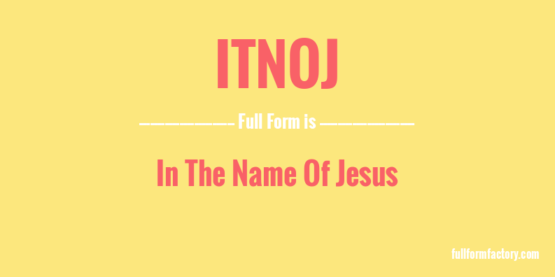 itnoj-full-form