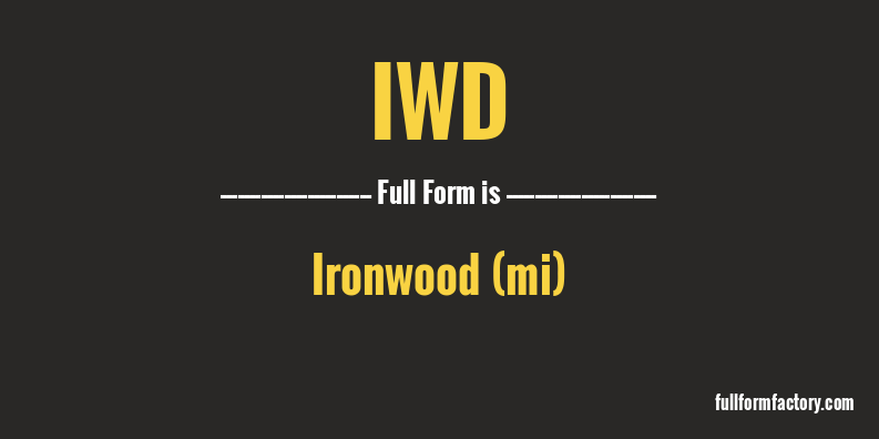 iwd-full-form