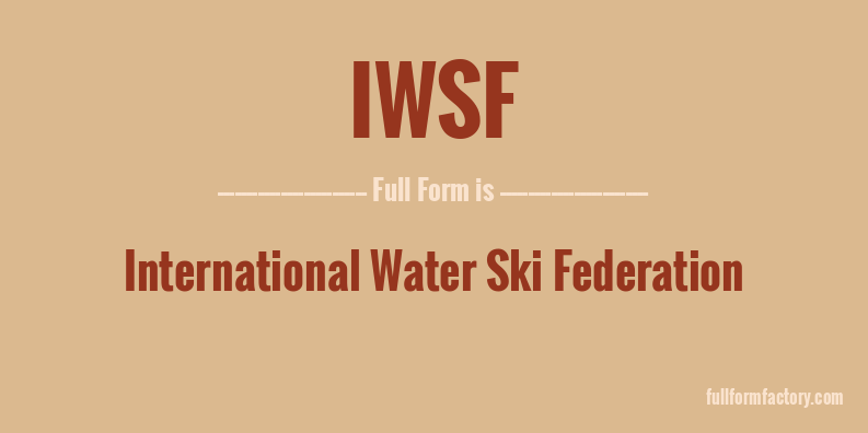 iwsf-full-form