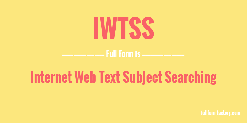 iwtss-full-form