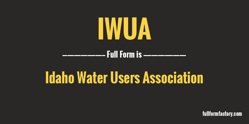 iwua-full-form