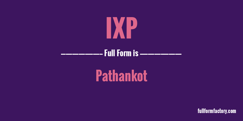 ixp-full-form