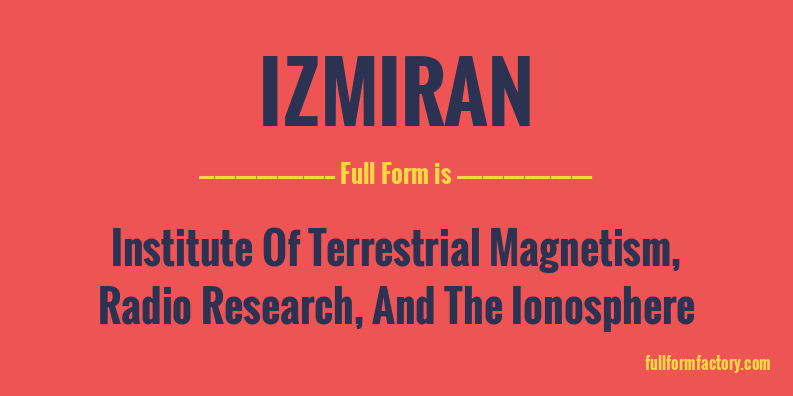 izmiran-full-form
