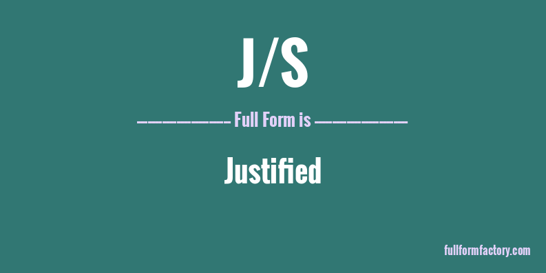 j/s-full-form